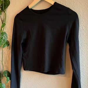 Girlfriend Collective Set of 2 Lift Long Sleeve Crop Shirts